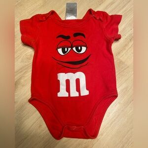 Red M&M’s Baby One Piece